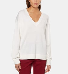 Pull ample maille fine col V Tommy Hilfiger