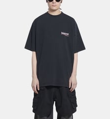 T-shirt Political Campaign Fit Large Balenciaga