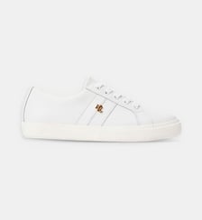 Baskets basses Janson II en cuir refendu Lauren Ralph Lauren