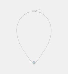 Pendentif en or blanc aigue marine et diamants Chaumet