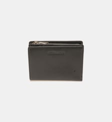 Porte-monnaie zippé en cuir Arthur & Aston