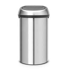Poubelle manuelle Touch Bin 60 l en acier Brabantia