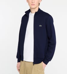 Sweat droit zippé logo Lacoste