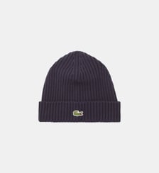 Bonnet logo revers maille laine Lacoste