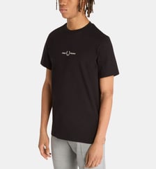 T-shirt droit logo laurier en coton Fred Perry