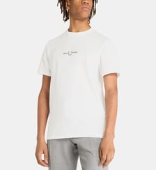 T-shirt droit logo laurier en coton Fred Perry