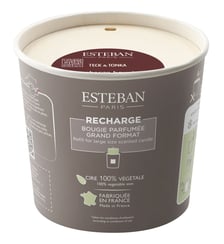 Recharge pour bougie parfumée 450 g - Teck & Tonka Esteban Paris Parfums