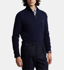 Pull droit en maille col camionneur laine Polo Ralph Lauren