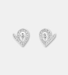 Boucles d'oreilles Joséphine Aigrette - Or blanc, diamants Chaumet