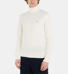 Pull droit en coton pima et cachemire Tommy Hilfiger