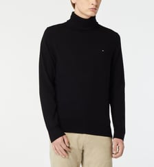 Pull droit en coton pima et cachemire Tommy Hilfiger