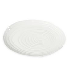 Assiette de présentation Teck blanche Pillivuyt