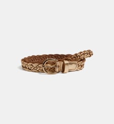 Ceinture Iris cuir tressé Galeries Lafayette