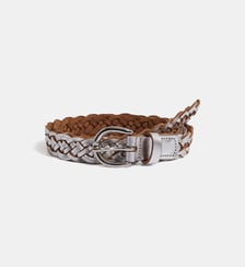 Ceinture Iris cuir tressé Galeries Lafayette