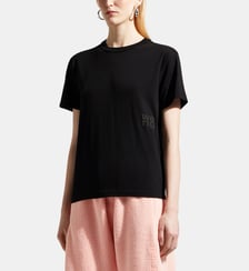 T-shirt droit Essential signature coton Alexander Wang