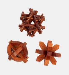 Set de 3 casse-têtes Astronomie Antique en bois Professor Puzzle