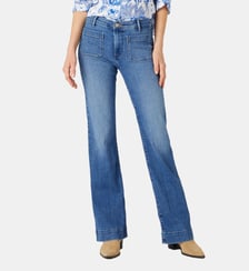 Jean Raven flare stretch délavé taille haute Wrangler