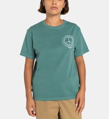 T-shirt Peace droit coton bio logo Element