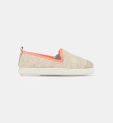 Chaussons détail fluo en laine mélangée Angarde