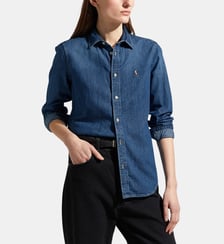 Chemise denim droite coton Polo Ralph Lauren
