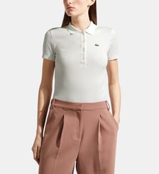 Polo slim maille côtelée coton Lacoste