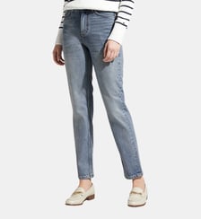 Jean droit taille haute coton délavé Tommy Hilfiger