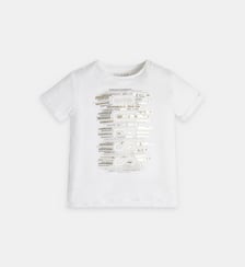 T-shirt droit à imprimé Guess
