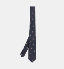 Cravate en soie pony all-over Polo Ralph Lauren