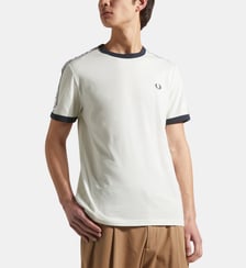 T-shirt droit bandes laurier coton Fred Perry
