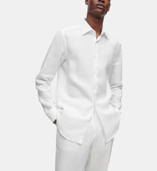 Chemise slim modèle Hank coton supima BOSS