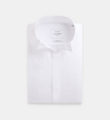Chemise ajustée en coton à plastron Figaret