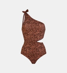 Maillot de bain 1 pièce asymétrique Long 06 à découpes Re Sea