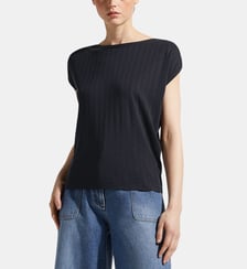 T-shirt Sixto Jacquard coton mélangé Sessùn