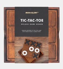 Mini jeu Tic Tac Toe en bois Iron & Glory Suck Uk