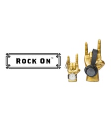 Support casque décoratif Gold Rock On Stand Suck Uk