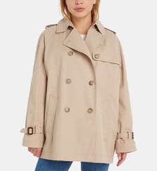 Trench femme court en coton Tommy Hilfiger