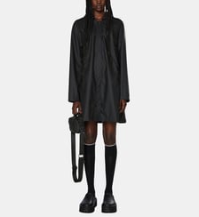 Imperméable droit mi-long à capuche cirée Rains