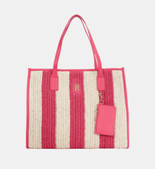 Sac cabas en crochet à rayures Tommy Hilfiger