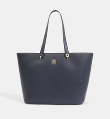 Sac cabas monogramme enduit grainé Tommy Hilfiger