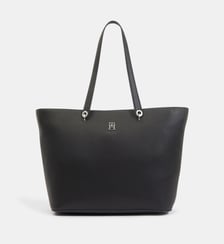 Sac cabas monogramme enduit grainé Tommy Hilfiger