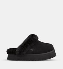 Chaussons mules Disquette en peau et laine Ugg