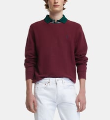 Pull droit pony coton texturé Polo Ralph Lauren