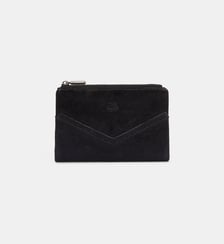 Porte-monnaie Prun daim paillettes Mila Louise