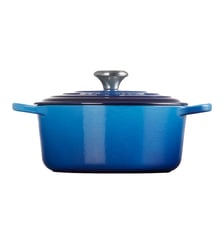 Cocotte ronde fonte émaillée azur Ø24 cm / 4,2 l Le Creuset