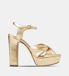 Sandales à talons compensées Heloise 120 en cuir Jimmy Choo