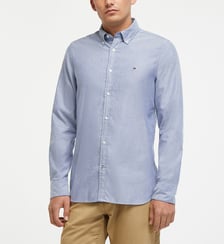 Chemise slim coton oxford mélangé Tommy Hilfiger