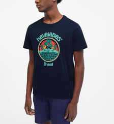 T-shirt droit sérigraphié coton Havaianas