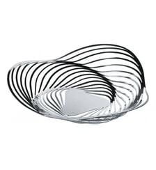 Corbeille à fruits argentée en acier Alessi Alessi