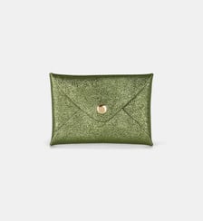 Porte-cartes Origami cuir pailleté Les Cléias