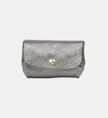 Porte-monnaie Accordéon cuir et paillettes Les Cléias